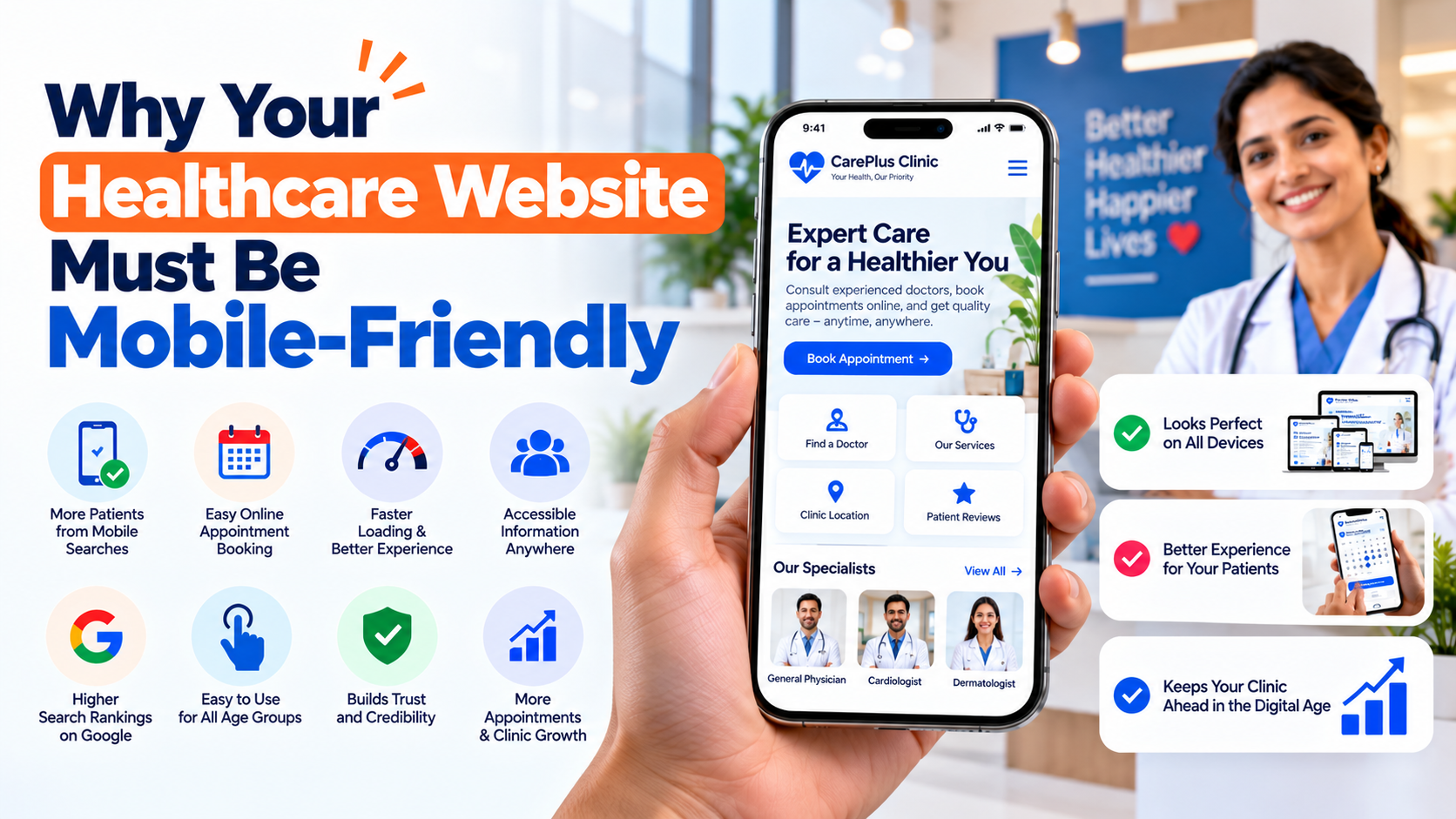Mobile-Friendly Healthcare Website